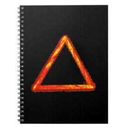 Blazing Fire Element Alchemy Symbool Notitieboek