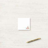 Blazing Fire Element Alchemy Symbool Post-it® Notes (Op bureau)