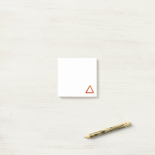Blazing Fire Element Alchemy Symbool Post-it® Notes (Op bureau)