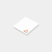 Blazing Fire Element Alchemy Symbool Post-it® Notes (Schuin)