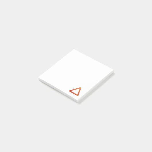 Blazing Fire Element Alchemy Symbool Post-it® Notes (Schuin)