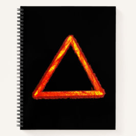 Blazing Fire Element Alchemy Symbool Spiraal Notitieboek