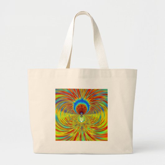 Blazing Fire Graphic-ontwerper Grote Tote Bag (Voorkant)