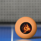 Blazing Flames Fire Served Hot Personalized Pingpongballen (Net)