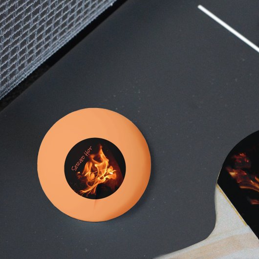 Blazing Flames Fire Served Hot Personalized Pingpongballen