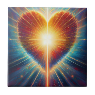Blazing Heart of Faith Tegeltje