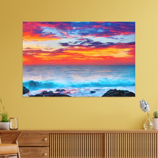 Blazing Horizon Canvas Afdruk (Insitu (Woonkamer))