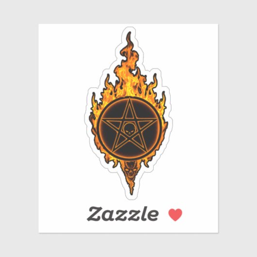 Blazing Pentagram Sticker (Vel)