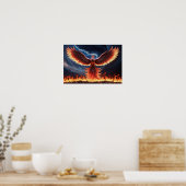Blazing Phoenix Rise from the Ashes Poster (Keuken)