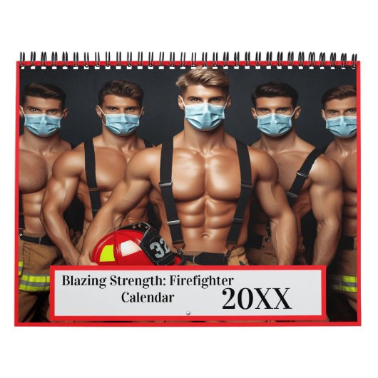 Blazing Sterkte: Brandweerman 20XX Kalender (Hoes)