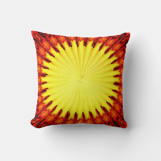 Blazing Sun-Sierkussen Kussen (Voorkant)