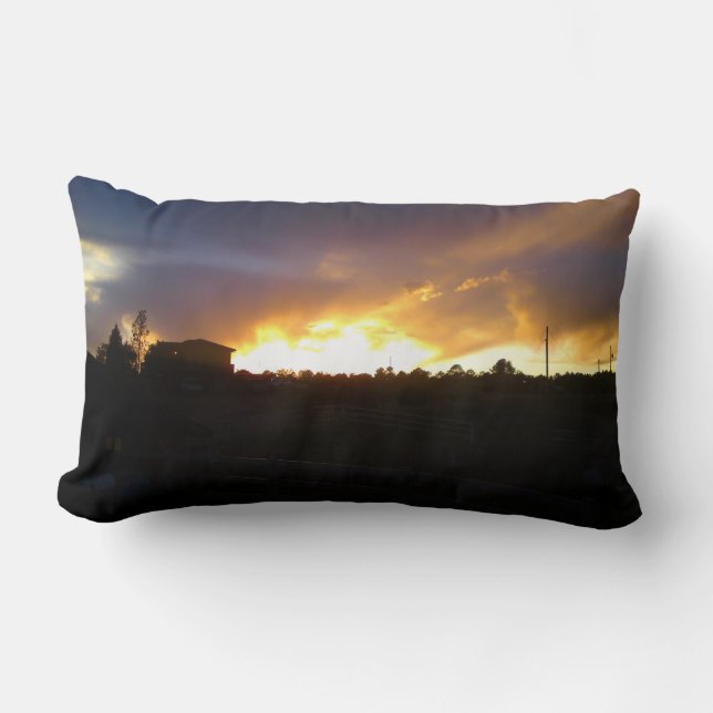 Blazing Sunset Pillow Kussen (Voorkant)