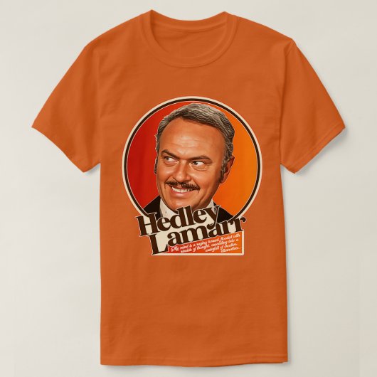 Blazing Zadels Hedley Lamarr Creatief Alternatief T-shirt (Design voorkant)