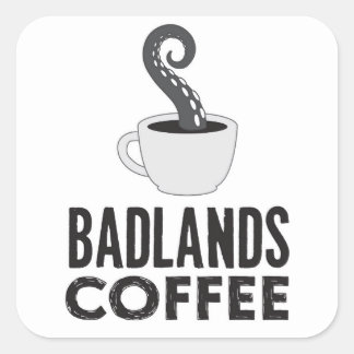 BLC Logo & Tekst Sticker, wit Vierkante Sticker