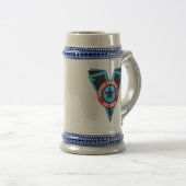 Blck- & Blue Beer Stein Bierpul (Voorkant rechts)
