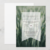 Blé biologique | FAIRE-PART DE MARIAGE (Devant / Derrière)