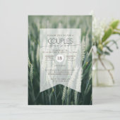 Blé biologique | Invitation de douches pour couple (Debout devant)