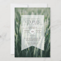 Blé biologique | Invitation de douches pour couple