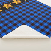 Ble & Black Buffalo Plaid avec étoiles d'or (3/4)