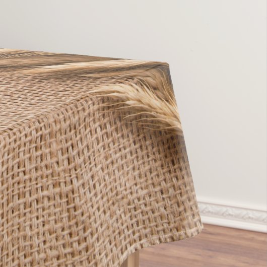 Blé de nappe sur Burlap Pays de sac Rustique Far (In Situ)