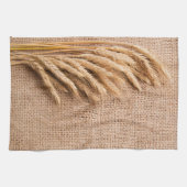 Blé de serviette de cuisine sur Burlap Sack Pays r (Horizontal)