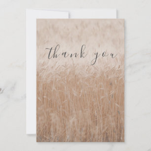 Blé d'or Carte de remerciements plat