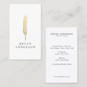 Blé d'or - Carte de visite agricole (Devant / Derrière)