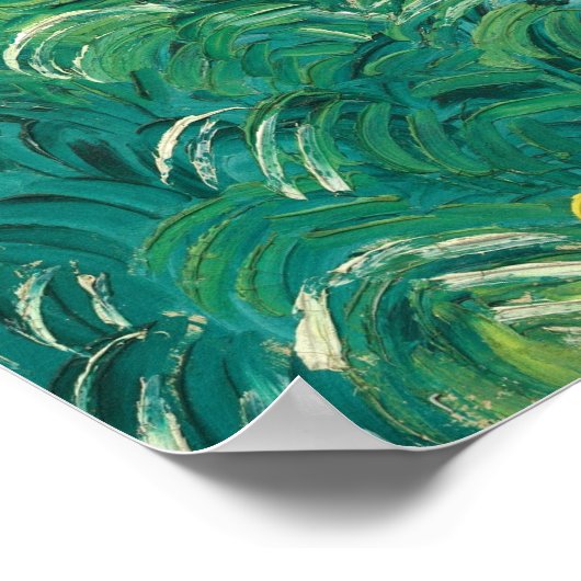 Blé Fields - Vincent van Gogh Poster d'art (Coin)