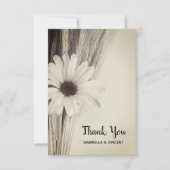 Blé séché Daisy Pays Mariage agricole Merci (Devant)