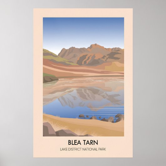 Blea Tarn Lake District Travel Poster (Devant)