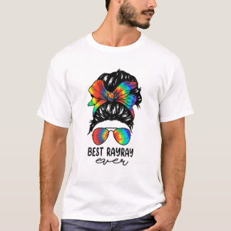 Bleach Best Rayray Ever Tie Dye Messy Bun Hair Mot T-shirt