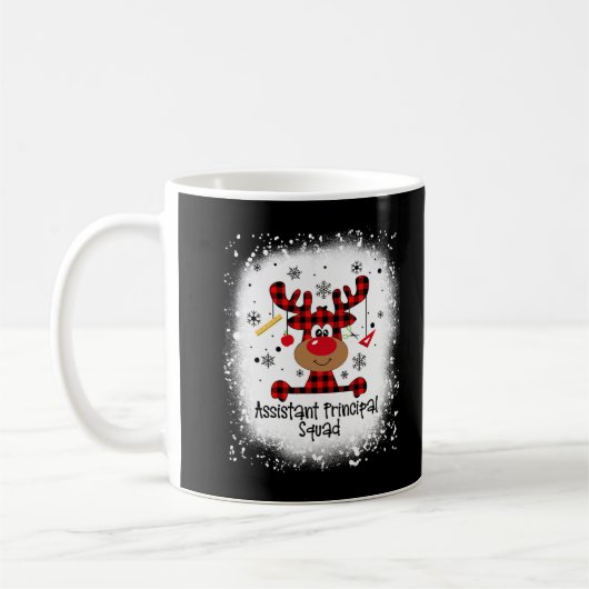 Bleached Assistant Principal Squad Reindeer Funny Koffiemok (Links)