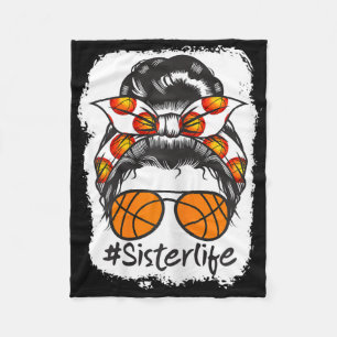 Bleached Bysketbyll Sister Life Messy Bun Byll Fleece Deken