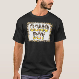 Bleached Leopard Softball Game Day Vibes Softball T-shirt