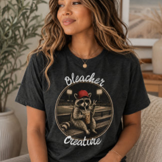 Bleacher Creature Wasbeerhonkbal Sport Tri-Blend Shirt