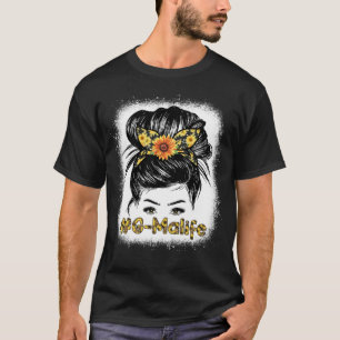 Bleaches G Ma Messy Hair Bun Zonnebloem Vrouwen Mo T-shirt
