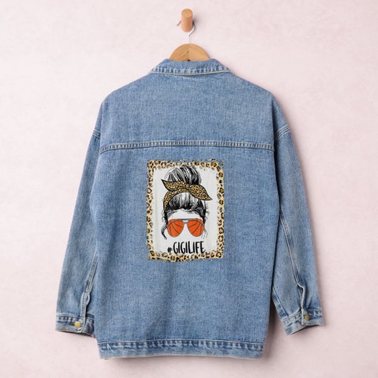 Bleaching Basketball Gigi Messy Bun Gigi Life Moth Denim Jacket (Hangar)