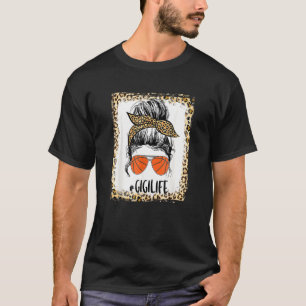 Bleaching Basketball Gigi Messy Bun Gigi Life Moth T-shirt