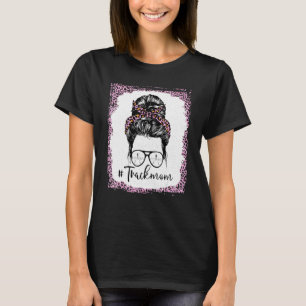 Bleaching Leopard Pink Track Mam Life Bun Mot T-shirt