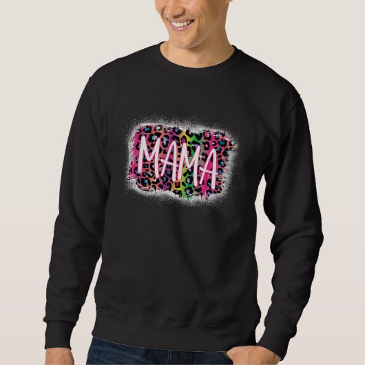 Bleaching Leopard Rainbow Mama Shirt Mam Life Moth (Voorkant)