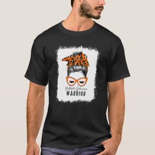 Bleaching Multiple Sclerosis Warrior Messy Bun Ms T-shirt