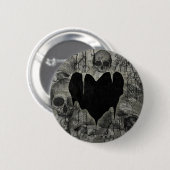 Bleak Heart Gothic Valentijn Ronde Button 5,7 Cm (Voorkant /achterkant)