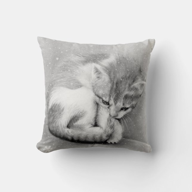 Bleak kat Pillow Kussen (Voorkant)