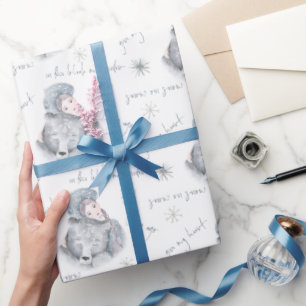 Bleak Mid Winter Beer Snow Princess Pattern Cadeaupapier