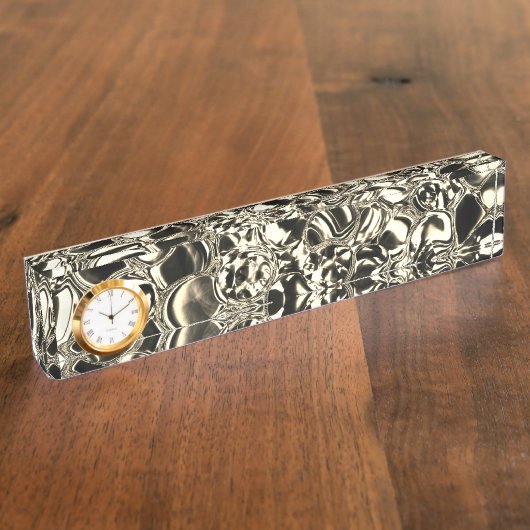 Blebs van goud of glasbellen, helderheid? naambordje (Zijkant)