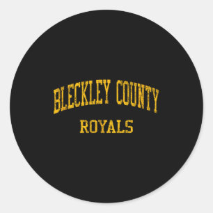 Bleckley County High School Hs Cochran Ga Antiek  Ronde Sticker