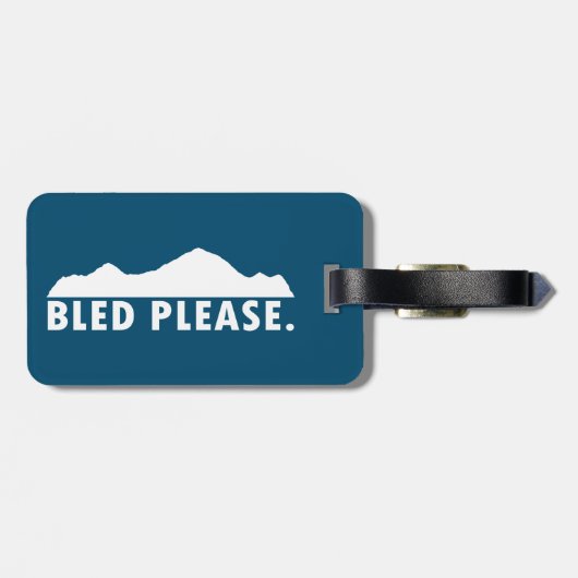 Bled Alsjeblieft Bagagelabel (Achterkant horizontaal)