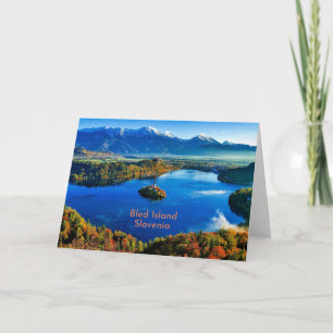 Bled Eiland, Slovenië Kaart