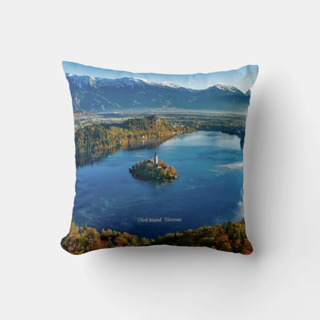Bled Island, Slovenië, schilderachtig Kussen (Voorkant)
