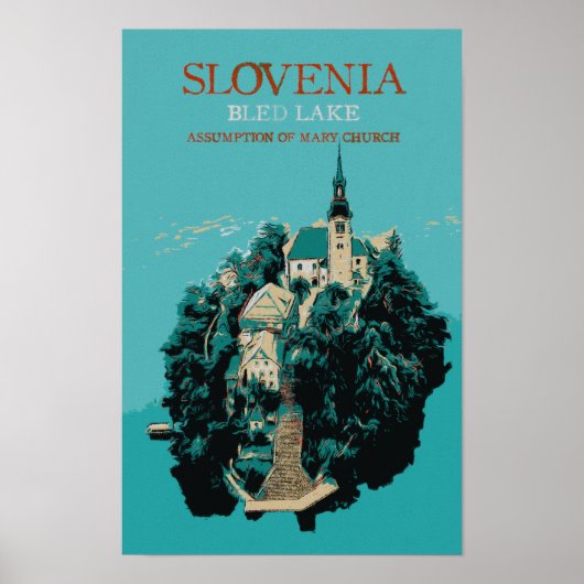 Bled Lake, Julian Alps, Slovenië Poster (Voorkant)